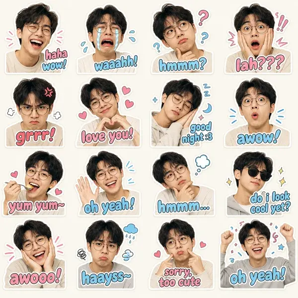 Zalo-style sticker gallery 2