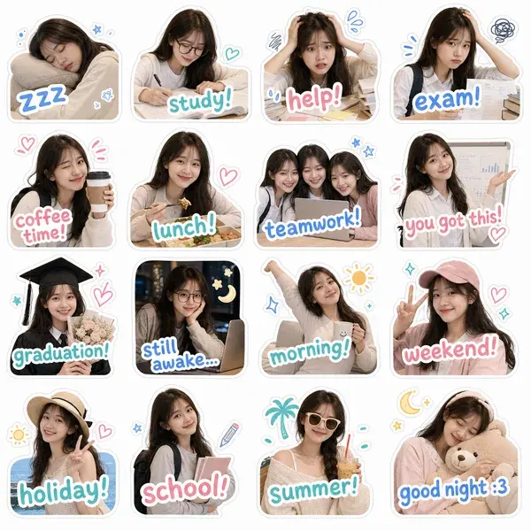 Zalo-style sticker gallery 5