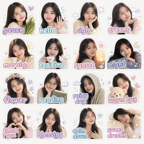 Zalo-style sticker gallery 7